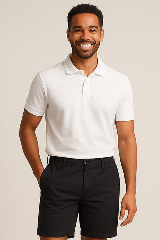 StrideFox Men’s Chino Shorts – Smart Casual Athletic Shorts (4 Colors)