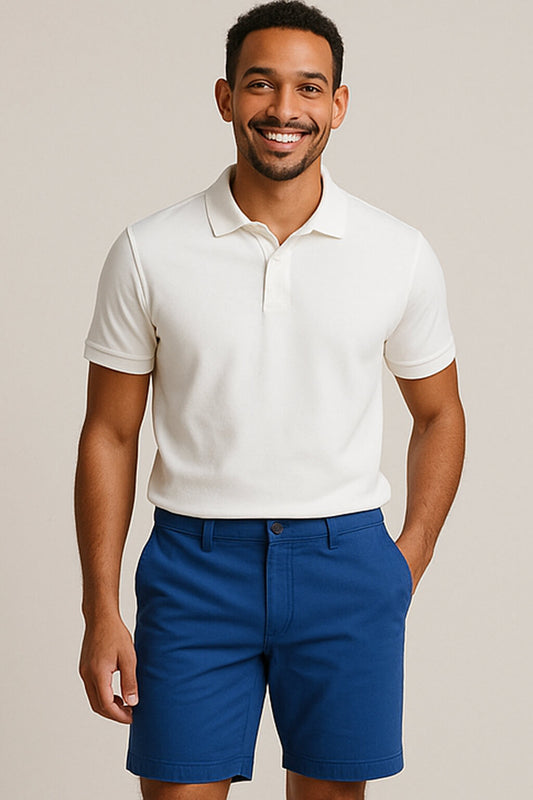 StrideFox Men’s Chino Shorts – Smart Casual Athletic Shorts (4 Colors)