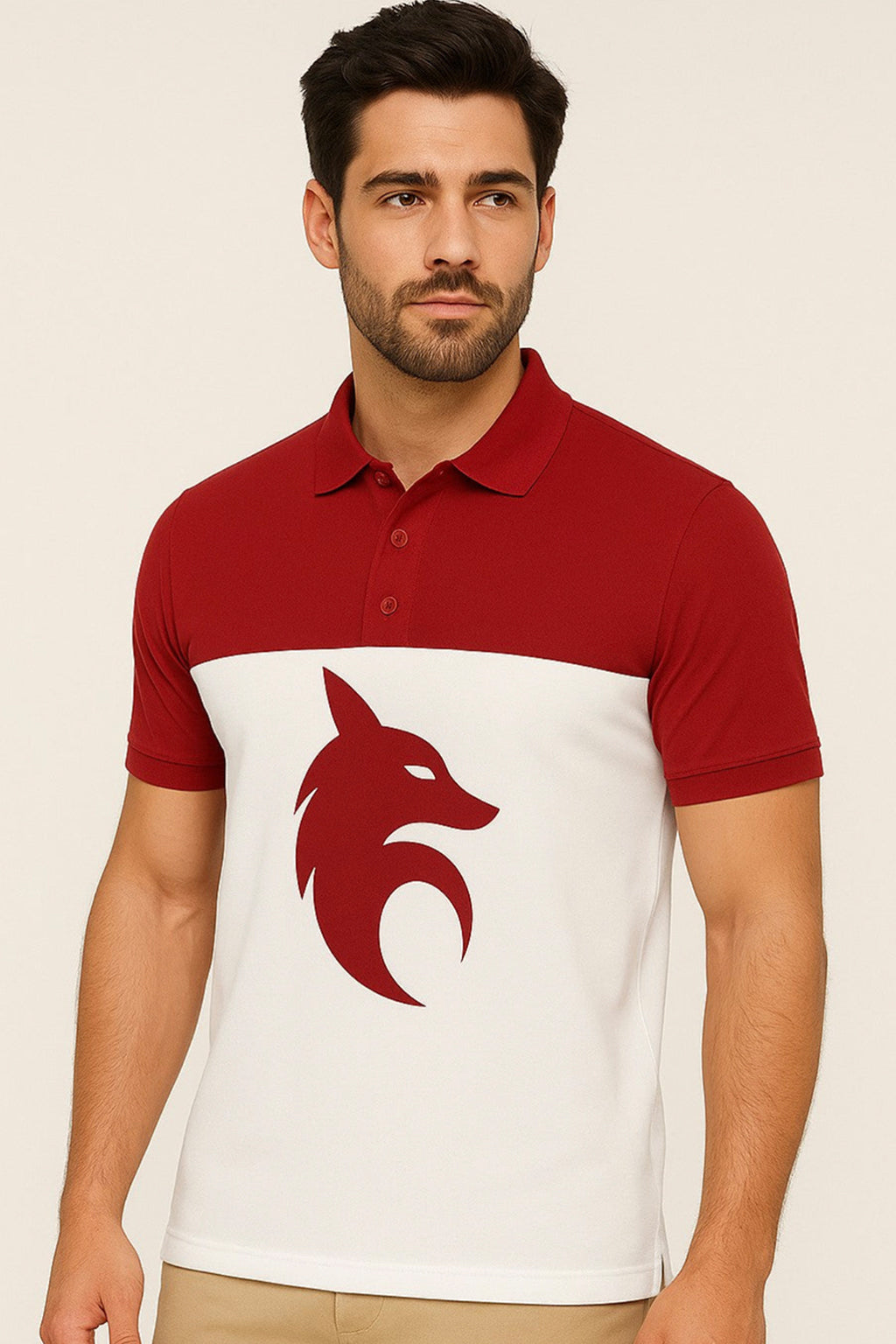 StrideFox Crest Polo – Men’s Statement Polo Shirt (6 Colors)