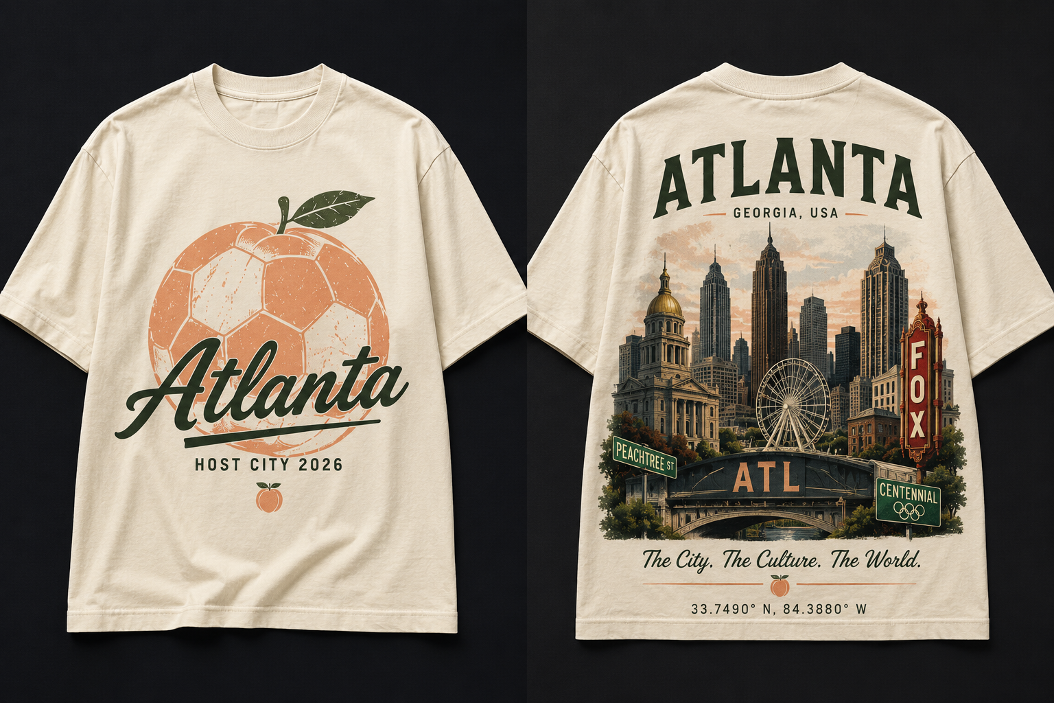 FITN Atlanta Host City Tee – Cream Edition