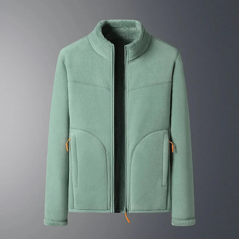 Stay Warm, Look Sleek – Double-Sided Fleece Jacket