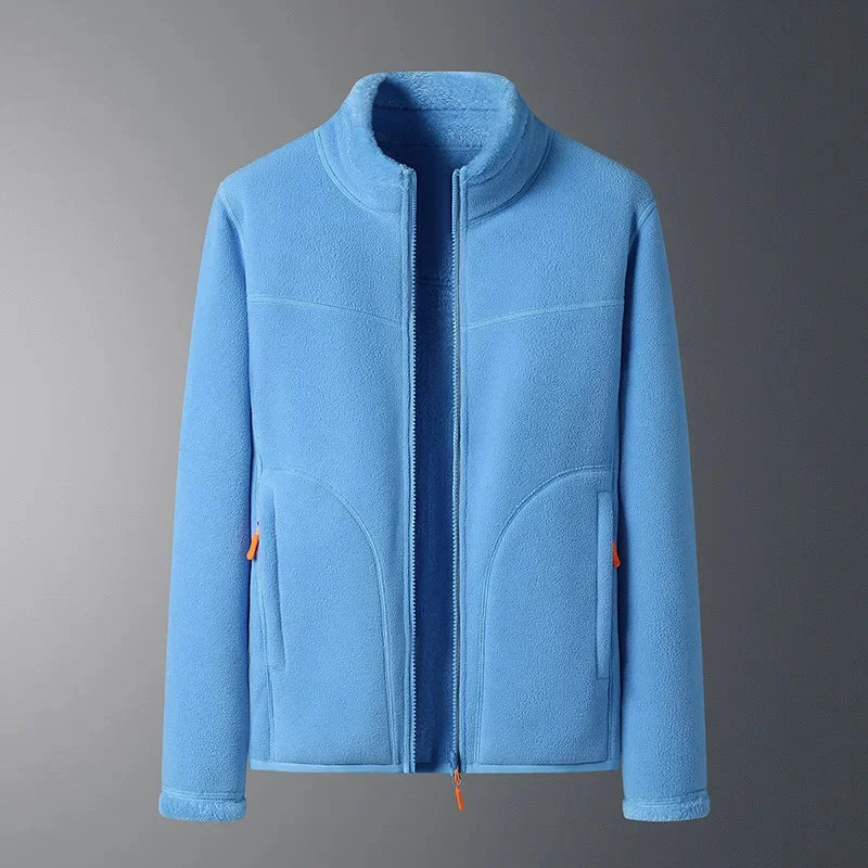 Stay Warm, Look Sleek – Double-Sided Fleece Jacket