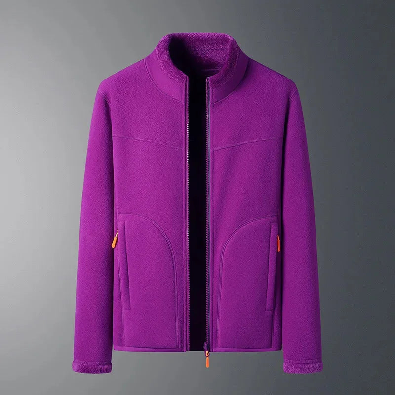 Stay Warm, Look Sleek – Double-Sided Fleece Jacket