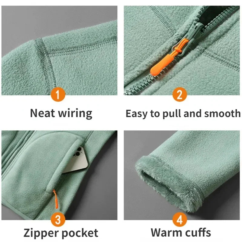 Stay Warm, Look Sleek – Double-Sided Fleece Jacket