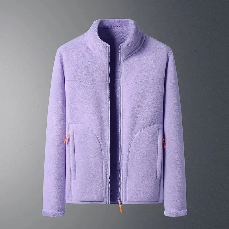 Stay Warm, Look Sleek – Double-Sided Fleece Jacket