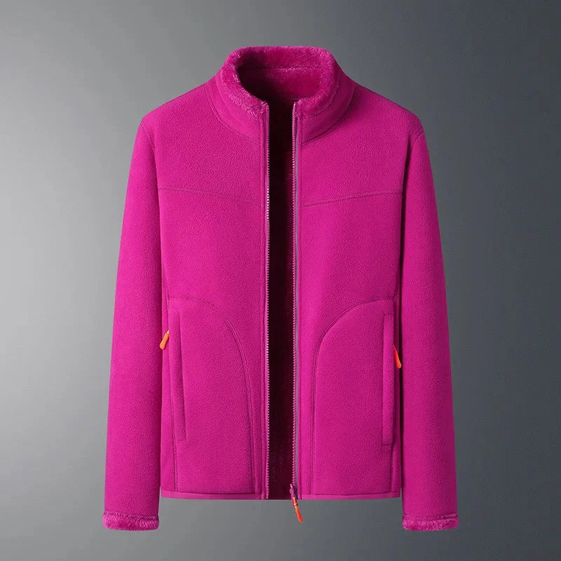 Stay Warm, Look Sleek – Double-Sided Fleece Jacket