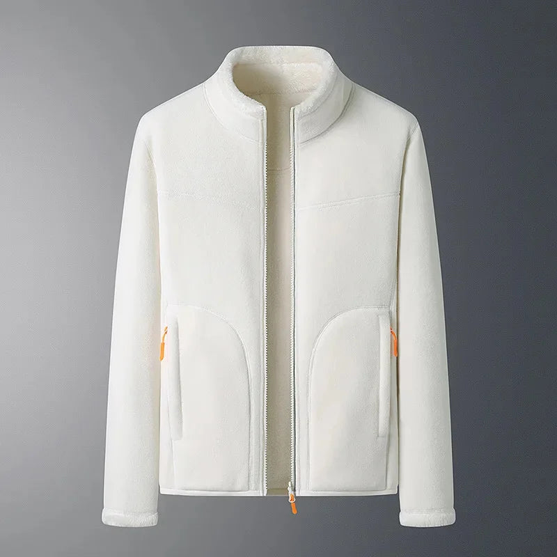 Stay Warm, Look Sleek – Double-Sided Fleece Jacket