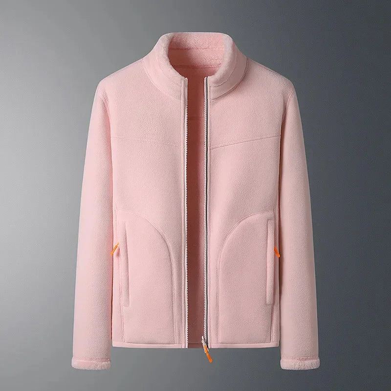 Stay Warm, Look Sleek – Double-Sided Fleece Jacket