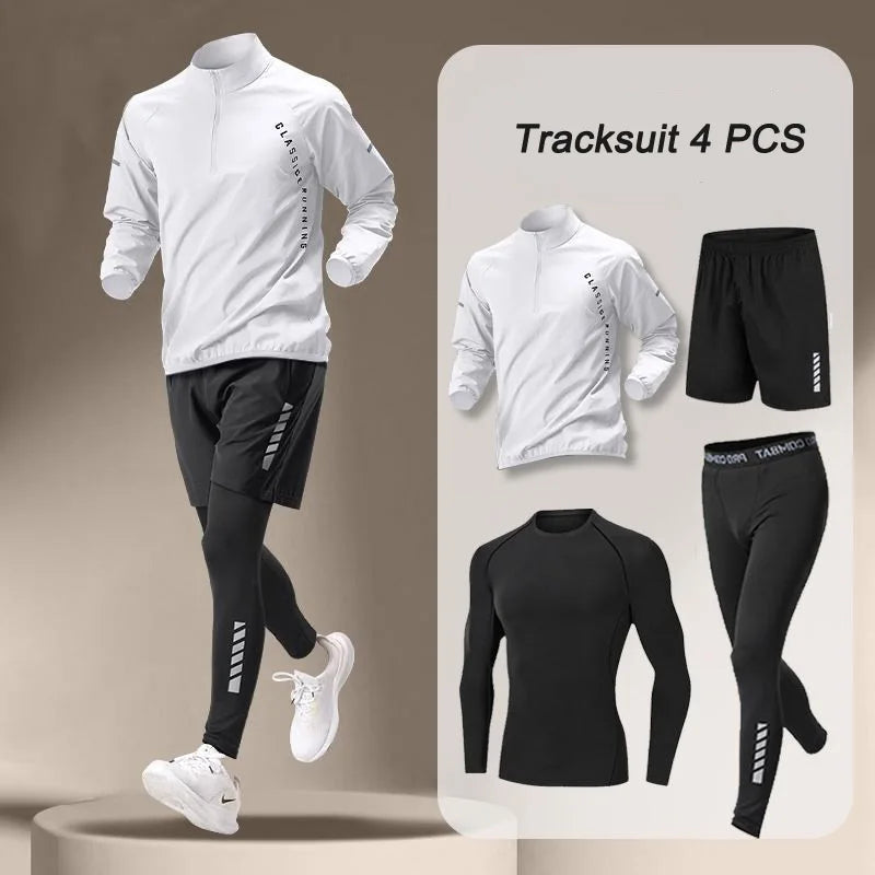 Men's Versatile Sports Tracksuit Set