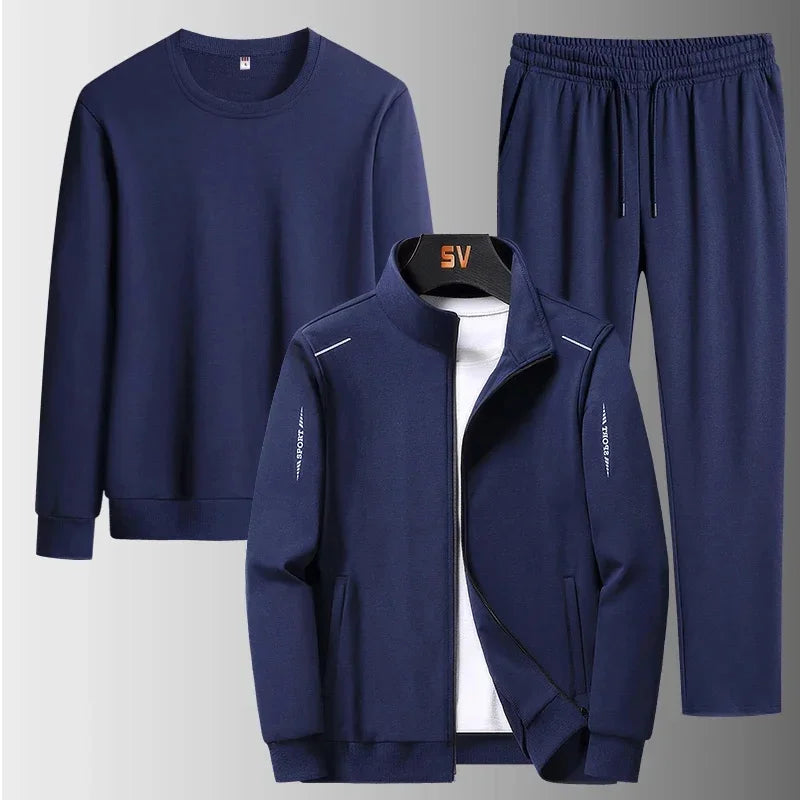 Men's 3-Piece Tracksuit Set - Ultimate Comfort and Style for Every Occasion