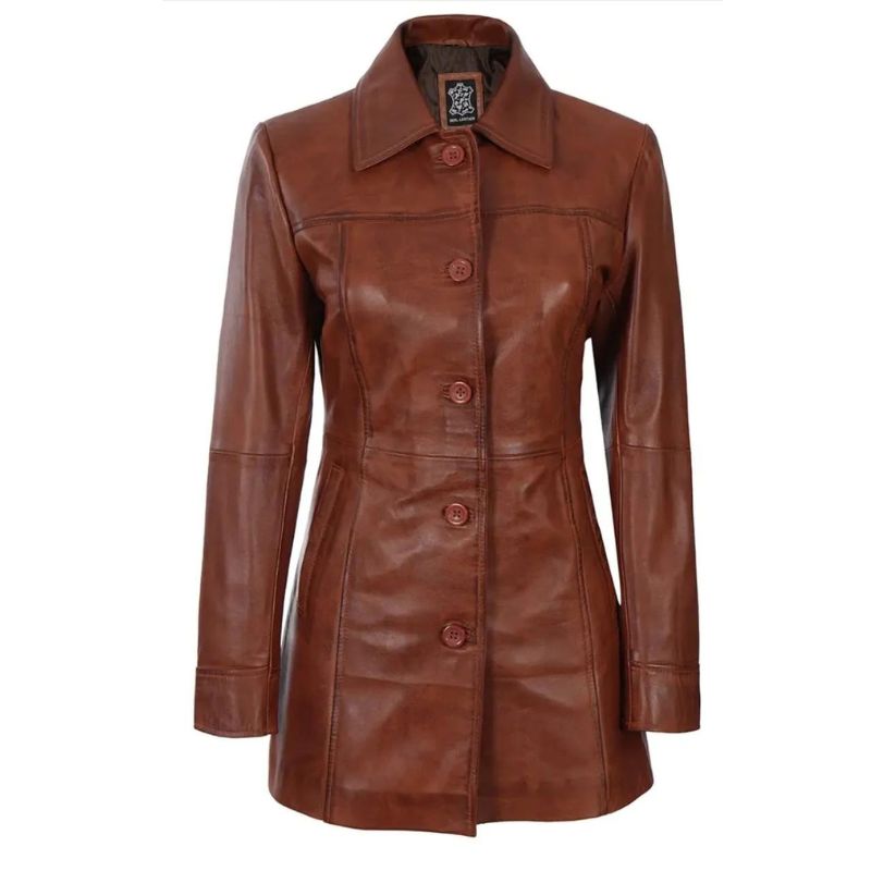 Women's Sheepskin Leather Jacket - Coming Soon