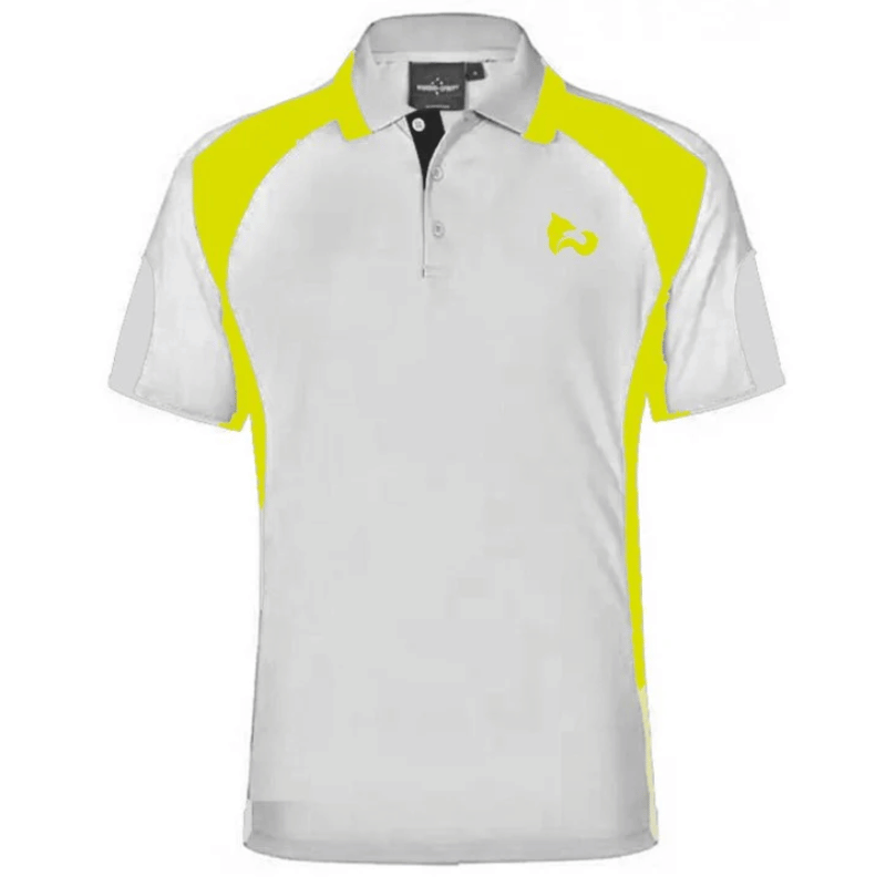 FITN Yellow & White Men's Polo