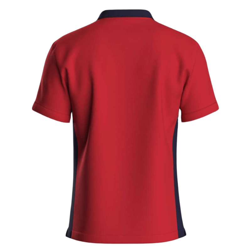 FITN Men's Red & Black Polo Shirt